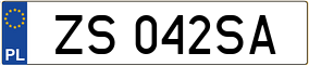 Trailer License Plate